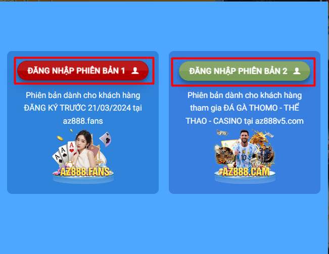 Chọn một trong 2 phiên bản